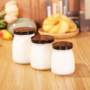 glass yogurt jar