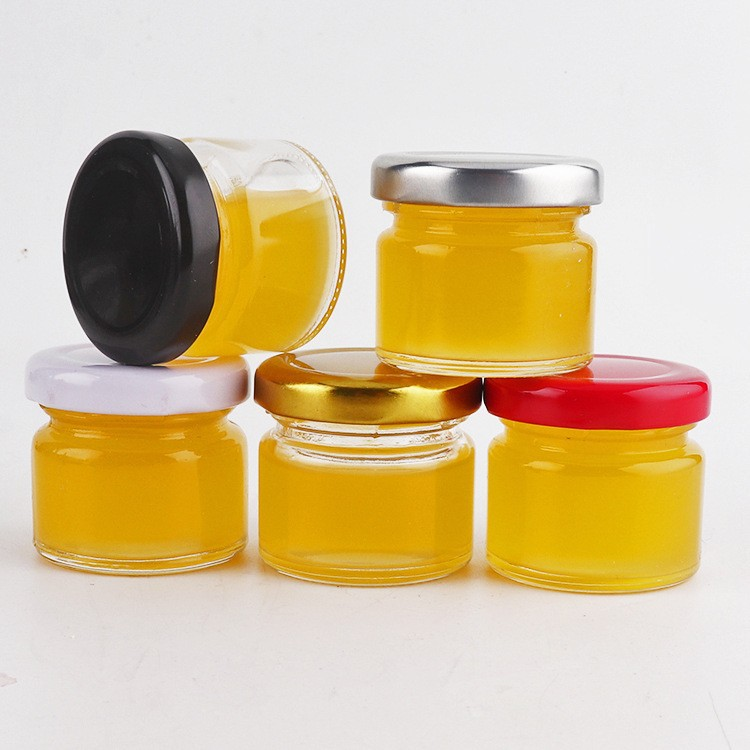 mini glass honey jar