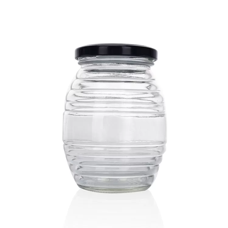 250ml Empty Threaded Honey Glass Jar