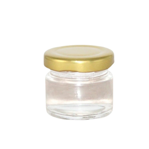 25ml Round Mini Honey Jam Glass Jar with Metal Lid