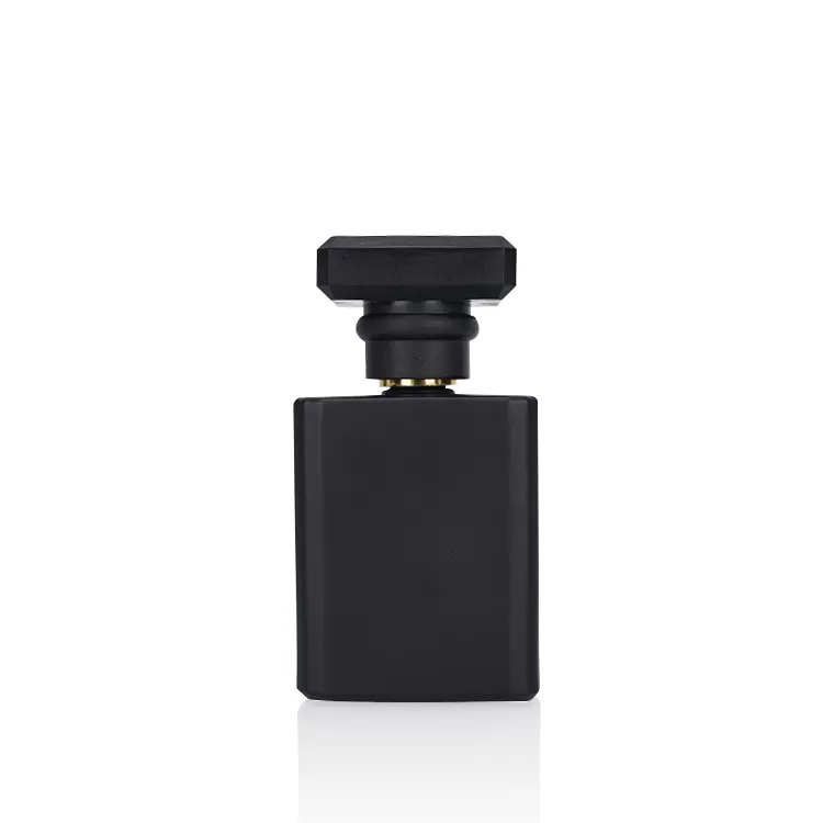 50ml Flat Black Matte Perfume Glass Bottle