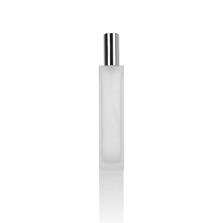 Frosted Clear 100ml Square Perfume Glass Bottle