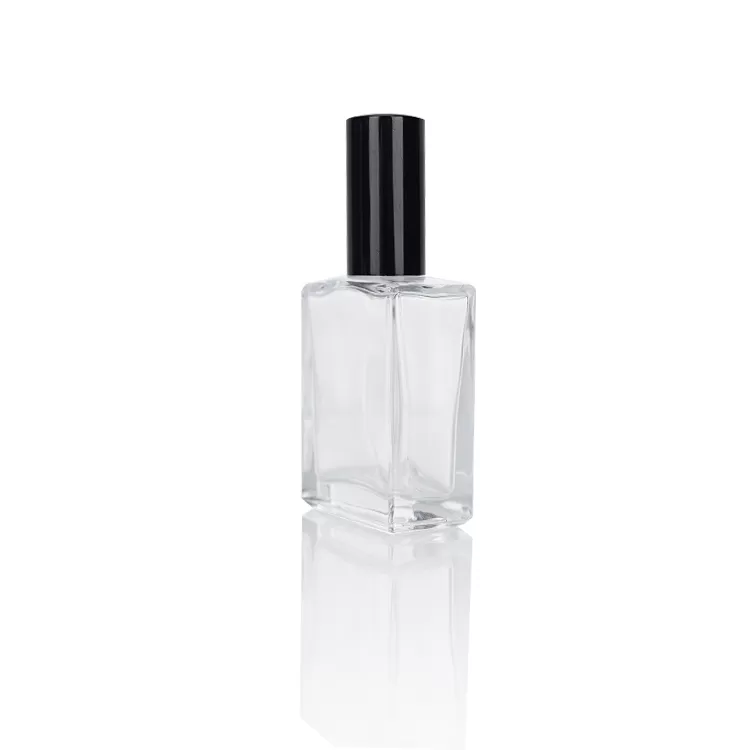 50ml Spot Flat Glass Perfue Bottle with Aluminum Cap | Glint Featured Image