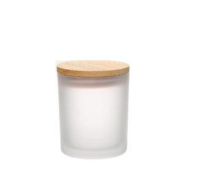 210ml 7oz Frosted White Glass Candle Jar