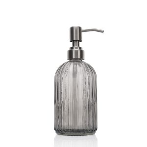 400ml Grey Glass Boston Hand Wash Bottle