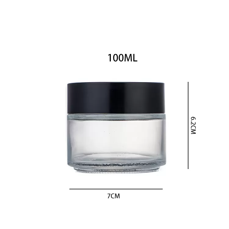 30ml Clear Facial Cream Glass Jar with Screwed Cover | Glint Featured Image