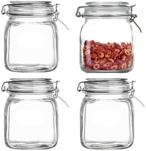 glass storage jar