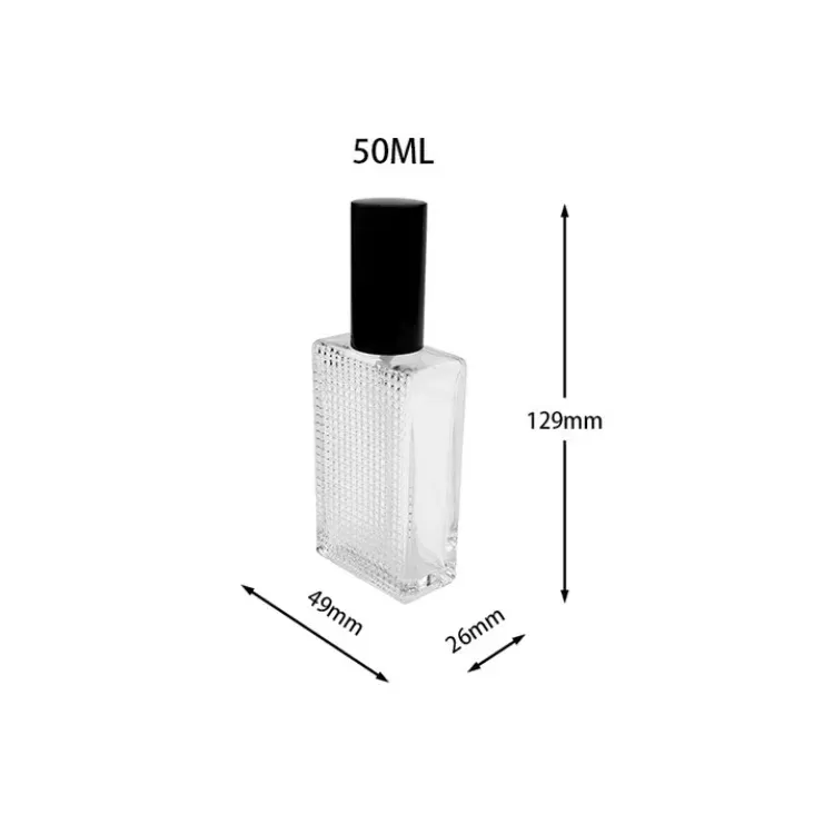 50ml Diamond Flat Screw Spray Atomizer Glass Bottle | Glint Featured Image