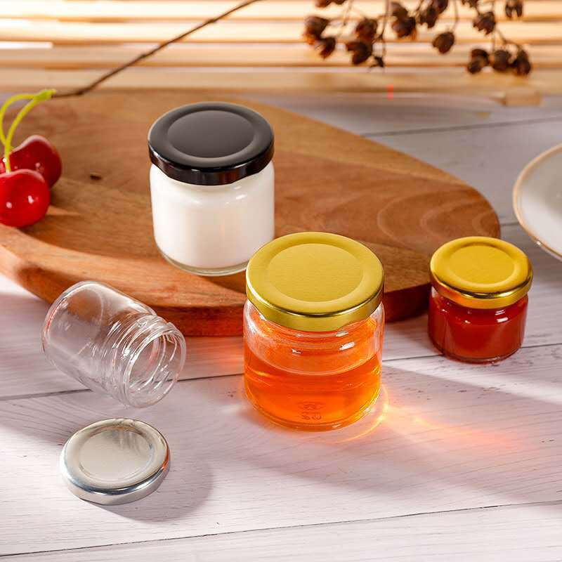 mini glass jam jar