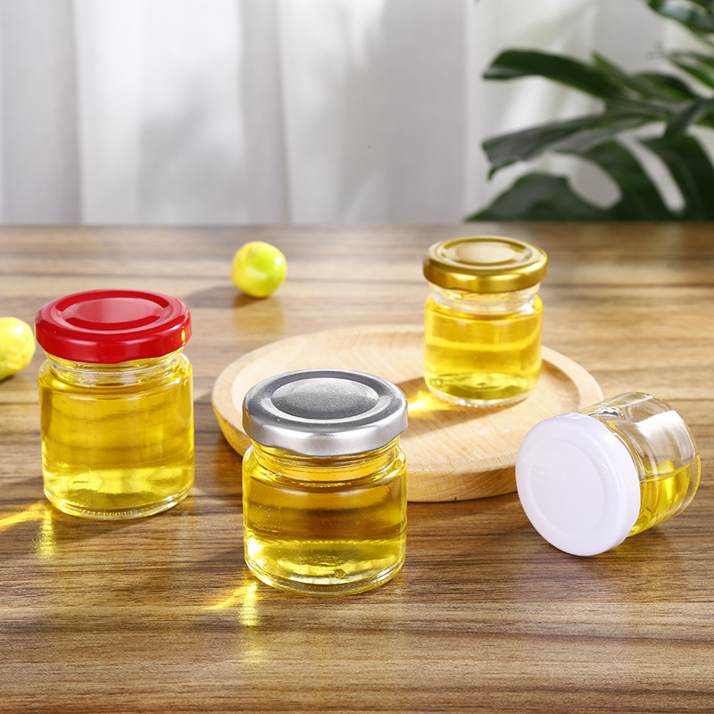 50ml Mini Glass Honey Jam Jar with Metal Lid | Glint Featured Image