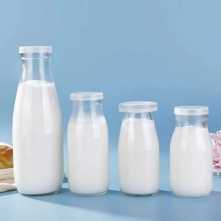 500ml Transparent Bayonet Glass Milk Bottle | Glint Featured Image