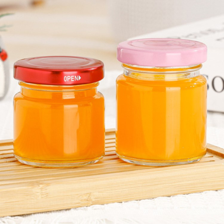 mini glass honey jar