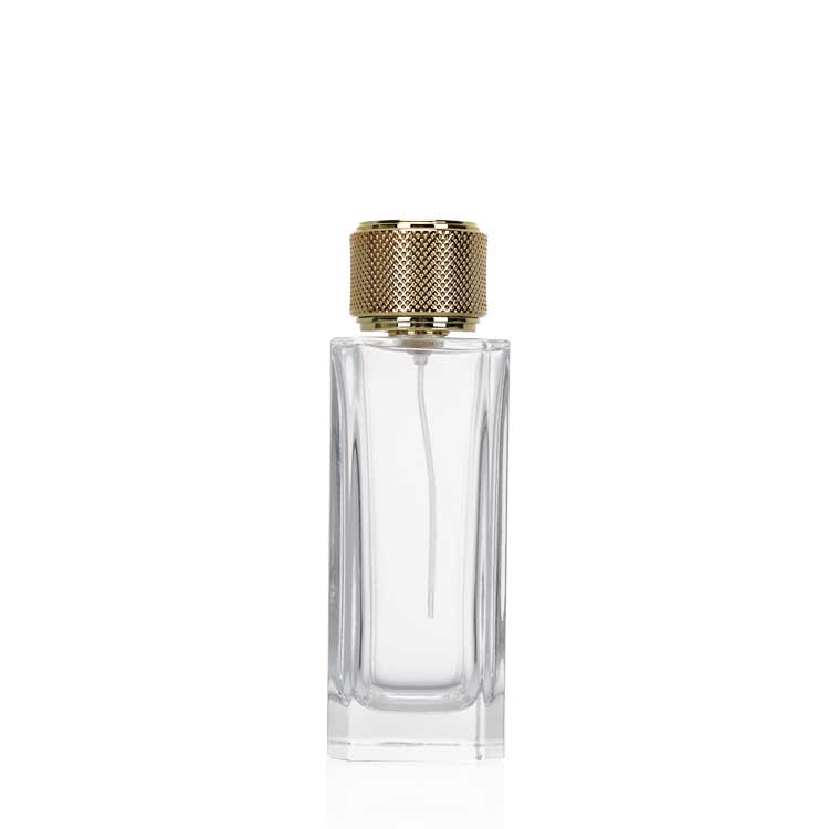 125ml Square Shape Large Glass Perfume Bottle