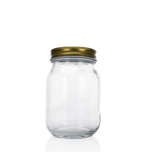 Kitchen Leakproof Glass Mason Jars 750 ml 25 oz with Sliver Lid