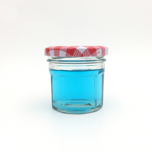 30ml Jam Honey Glasd Jar with Strawberry Colored Lid