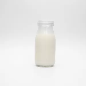 250ml Bayonet Glass Yogurt Bottle With Lid