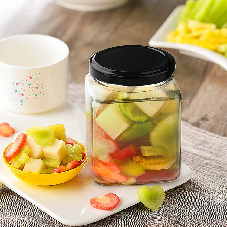 glass square jar