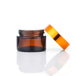 30g Brown Cream Jar Glass Skin Care Jar