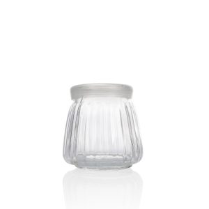 100ml Vertical Grain Glass Pudding Bottle