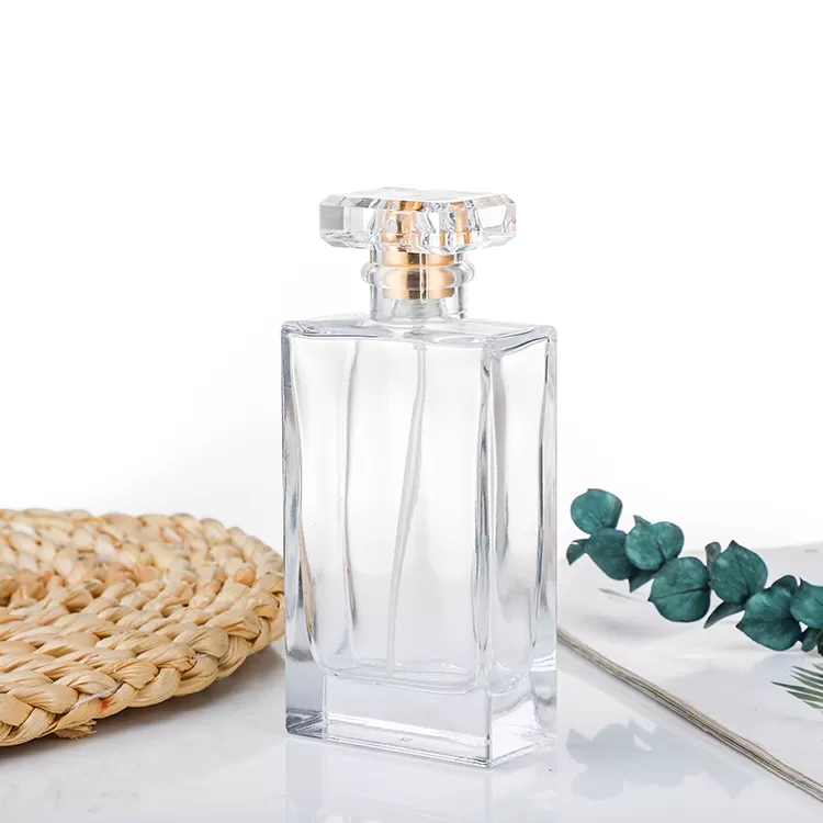 Elegant 30ml Flat Square Perfume Glass Bottle | Glint Featured Image