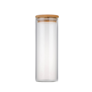 Kitchen Use High Boronsilicon Transparent Glass Storage Jar