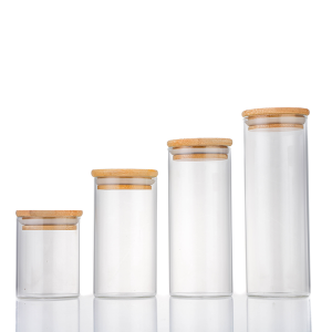 Kitchen Food Spices High Borosilicate Glass Storage Jar