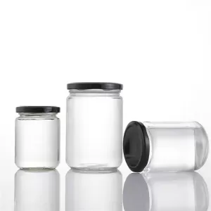 730ml Glass Pickles Storage Jar with Metal Lid