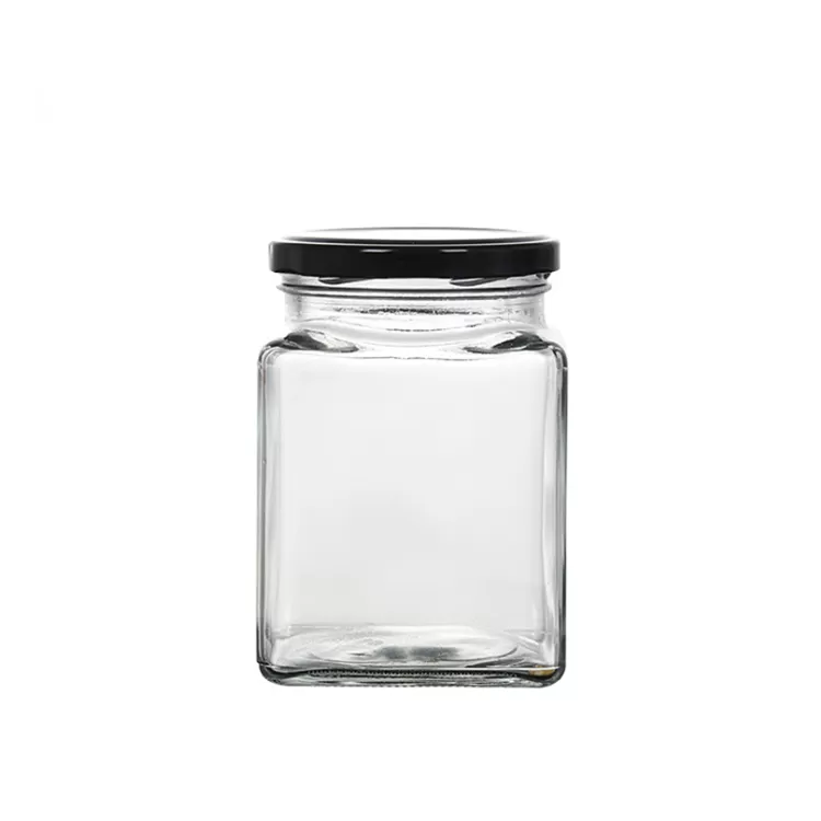 60ml 2oz Food Storage Square Glass Jar