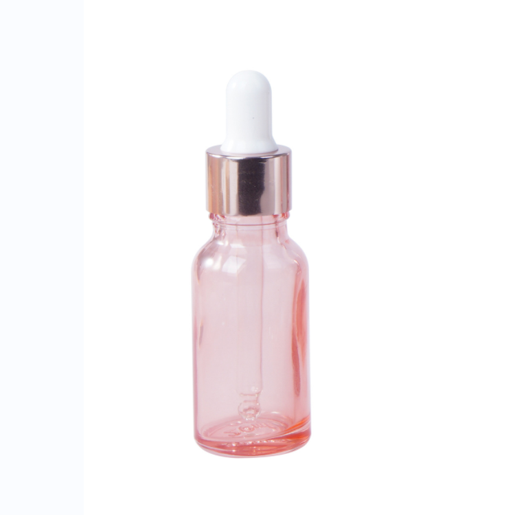 pink essential oil bottle