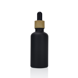 50ml Frosted Black Dropper Glass Bottle