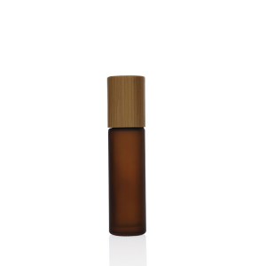 10ml 15ml Amber Matt Glass Roll-on Bottle with Steel Ball