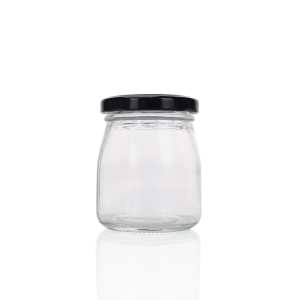 150ml 5oz Glass Pudding Yogurt Glass Jar with Metal Lid