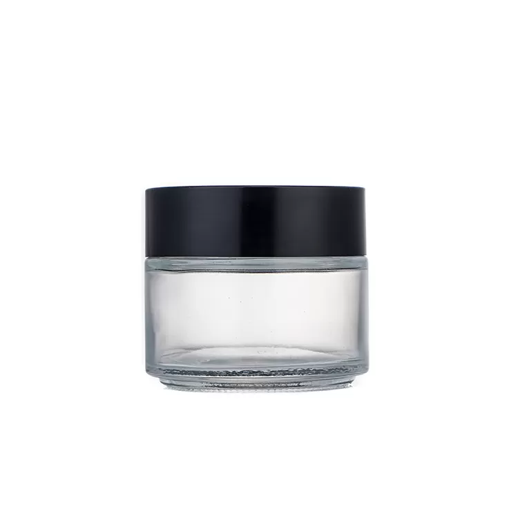 New Arrival 20g Transparent Glass Cream Jar with Lid