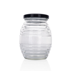 250ml Empty Threaded Honey Glass Jar