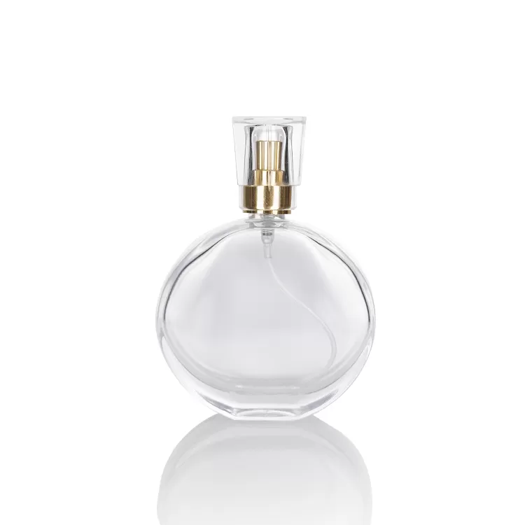 30ml 50ml Oblate Screw Neck Glass Perfume Bottle