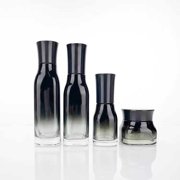 Gradient Black Glass Cosmetic Set