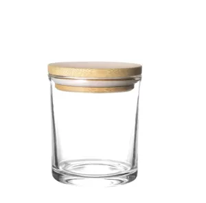 Round Clear Glass Candle Cup 320ml