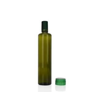 500ml Green Square Olive Oil Bottle Camellia Glass Oil Bottle