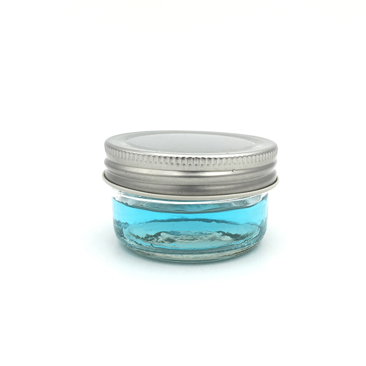 50ml Caviar Glass Food Jar with Aluminum Lid