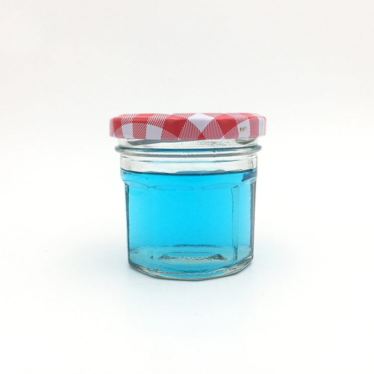 30ml Jam Honey Glasd Jar with Strawberry Colored Lid