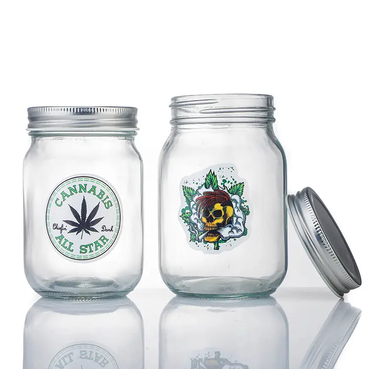 150ml Round&Square Kinler Weed Glass Jar