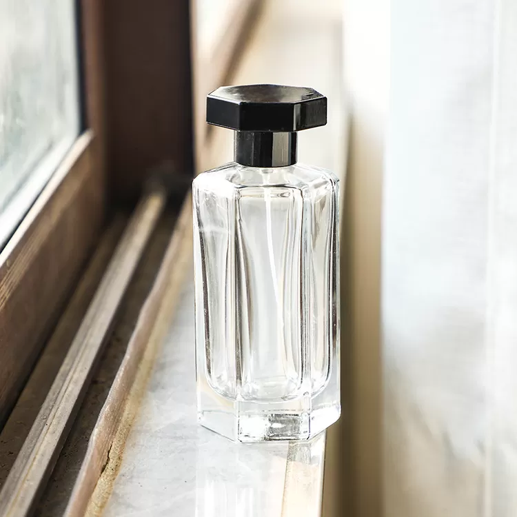 100ml Hexagonal Clear Glass Perfume Bottle | Glint Featured Image