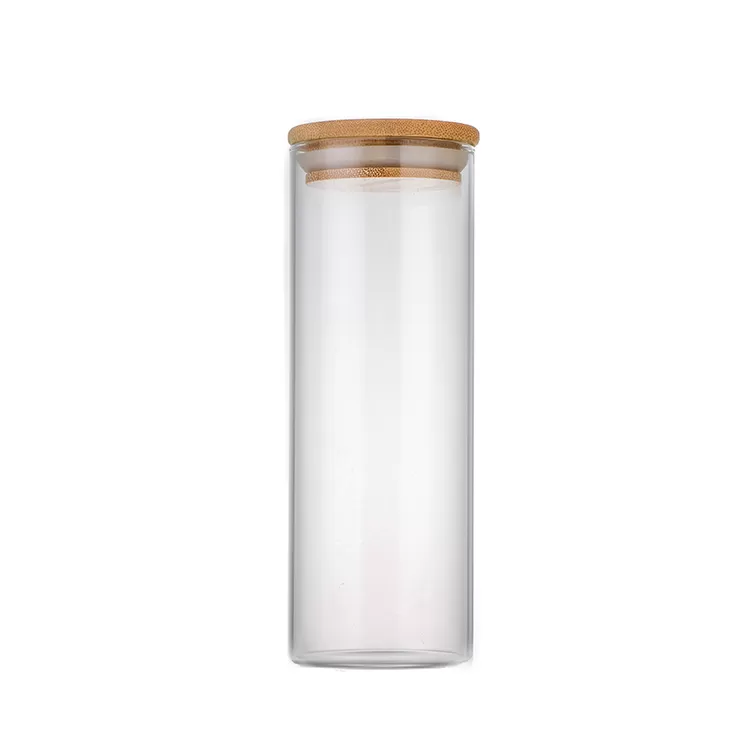 Kitchen Use High Boronsilicon Transparent Glass Storage Jar