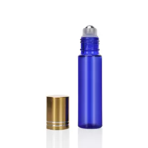 15ml Blue Glass Roll-on Cosmetic Bottle