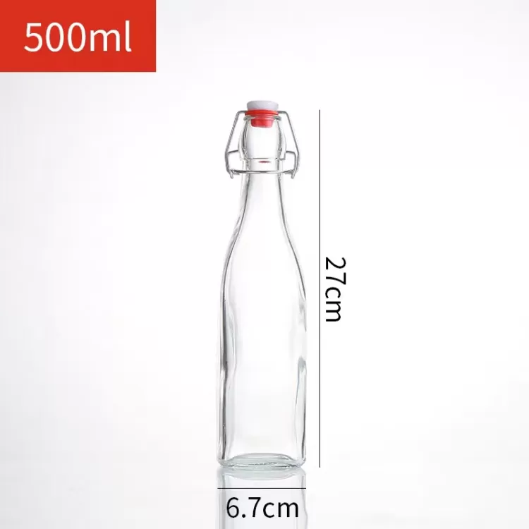 500ml Multifunctional Snap Glass Bottle | Glint Featured Image